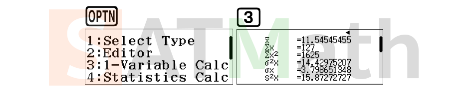 การใช้เครื่องคิดเลขในข้อสอบ SAT Math ตอน คำนวณสถิติ (statistics ...